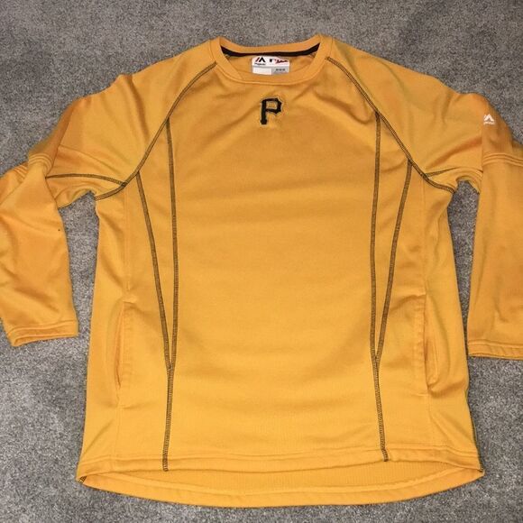 Majestic Pittsburgh Pirates Sewn MLB Baseball Thermabase batting jersey jacket M - Picture 1 of 7